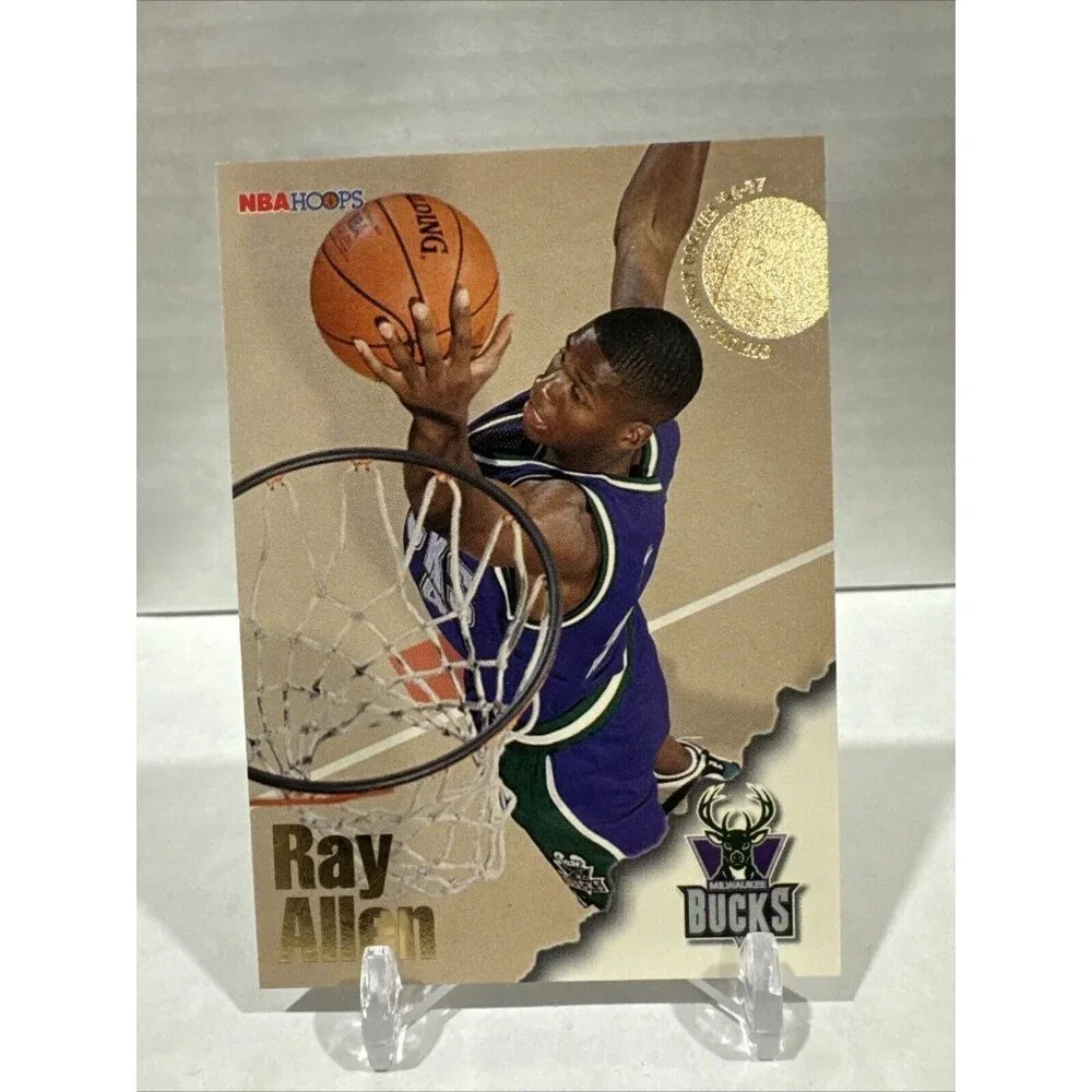 1996-97 Hoops #279 Ray Allen Milwaukee Bucks Rookie